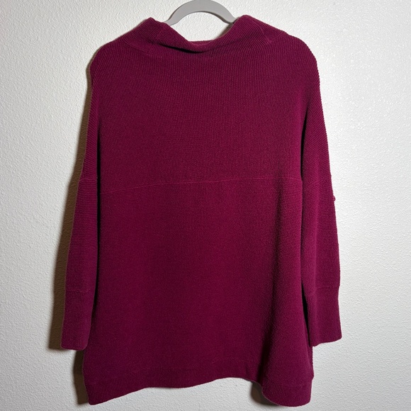Free People Fuchsia Pink Ottoman Slouchy Tunic Sweater SIZE S - Picture 14 of 16